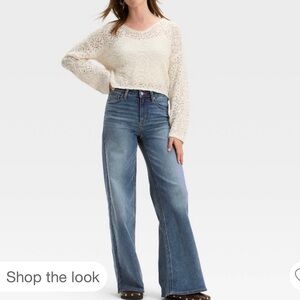 High-Rise Wide Leg Jeans Vintage Medium Wash
